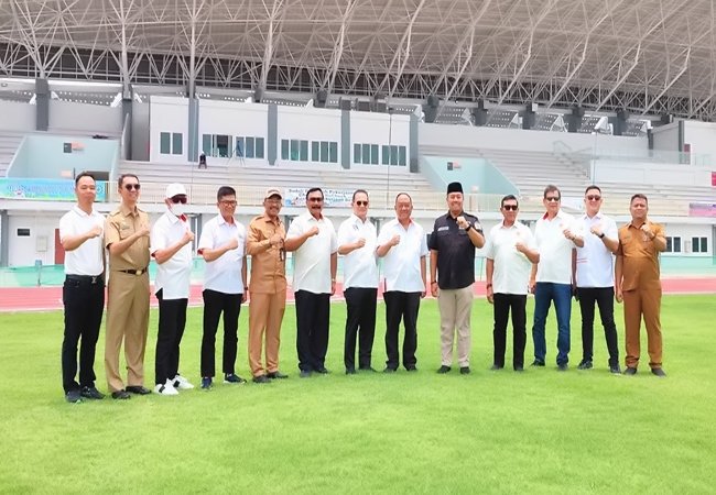 Tinjau Venue PON XXI Wilayah Sumut, Ketum KONI Pusat Targetkan Juli 2024 Rampung