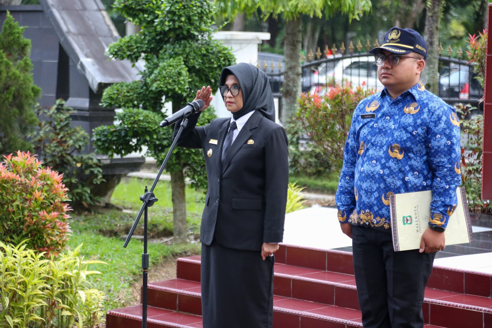 Wali Kota Pematangsiantar Bertindak Sebagai Inspektur Upacara, Dalam Rangka Peringatan Hari Otonomi Daerah XXVIII Tahun 2024