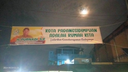 Pasang Baliho, Purnadi Serius Mencalon Wakil Wali Kota Sidimpuan