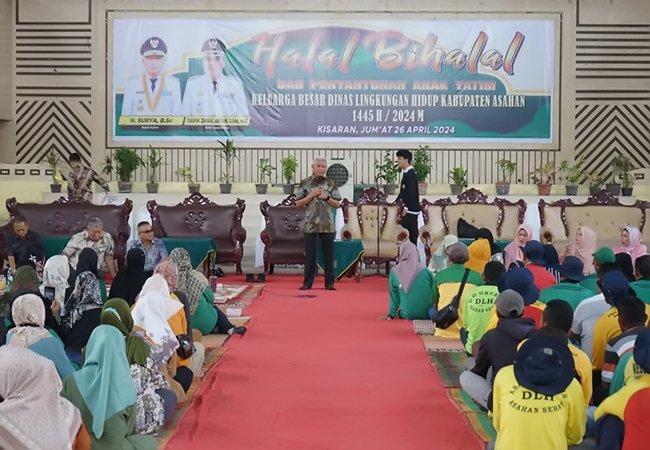 Dinas LH Asahan Gelar Halal Bihalal