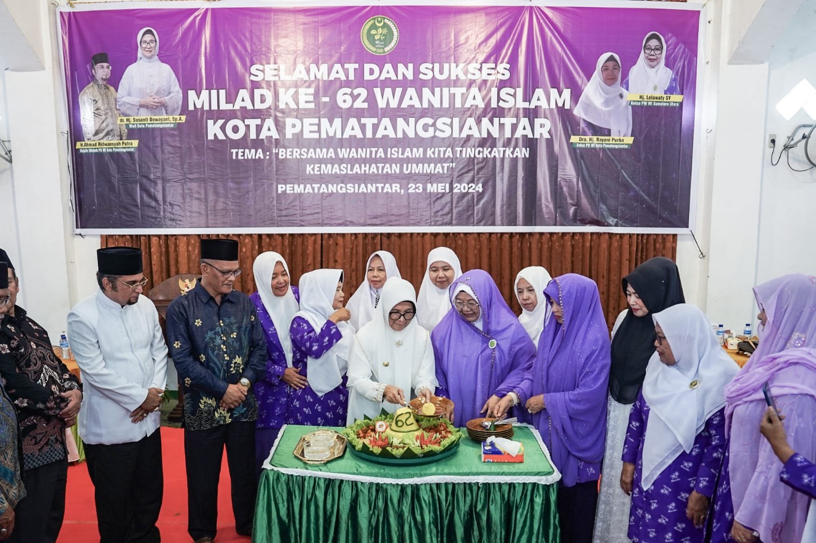 Wali Kota Pematangsiantar Hadiri Milad ke-62 Wanita Islam di Kampus STIKOM Tunas Bangsa