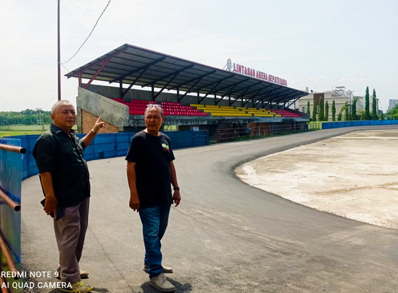 L-PON Sumut Tinjau Proyek Renovasi Lintasan Sepatu Roda di Jalan Pancing