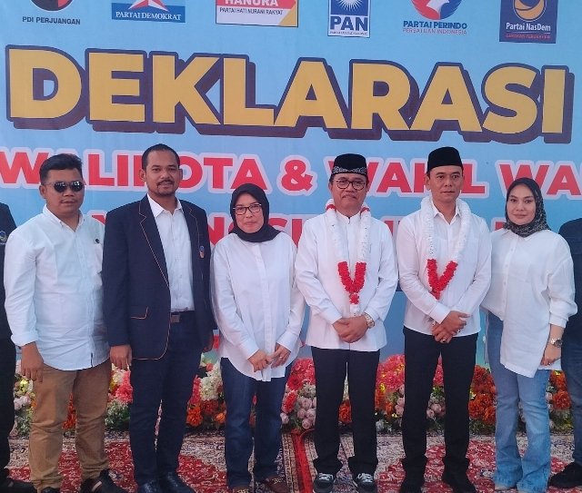 Deklarasi Maju Pilwalkot Sidimpuan, Hapendi-Gempar Diusung 6 Partai