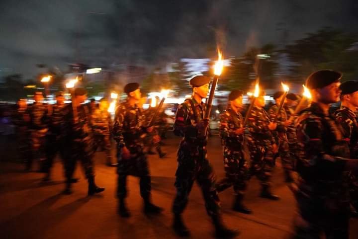 Gelar Upacara Taptu dan Pawai Obor , Momentum Mengenang Perjuangan Pahlawan Kemerdekaan