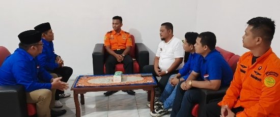 Jalin Komunikasi, DPC HNSI Tapteng Audiensi Ke Pos SAR