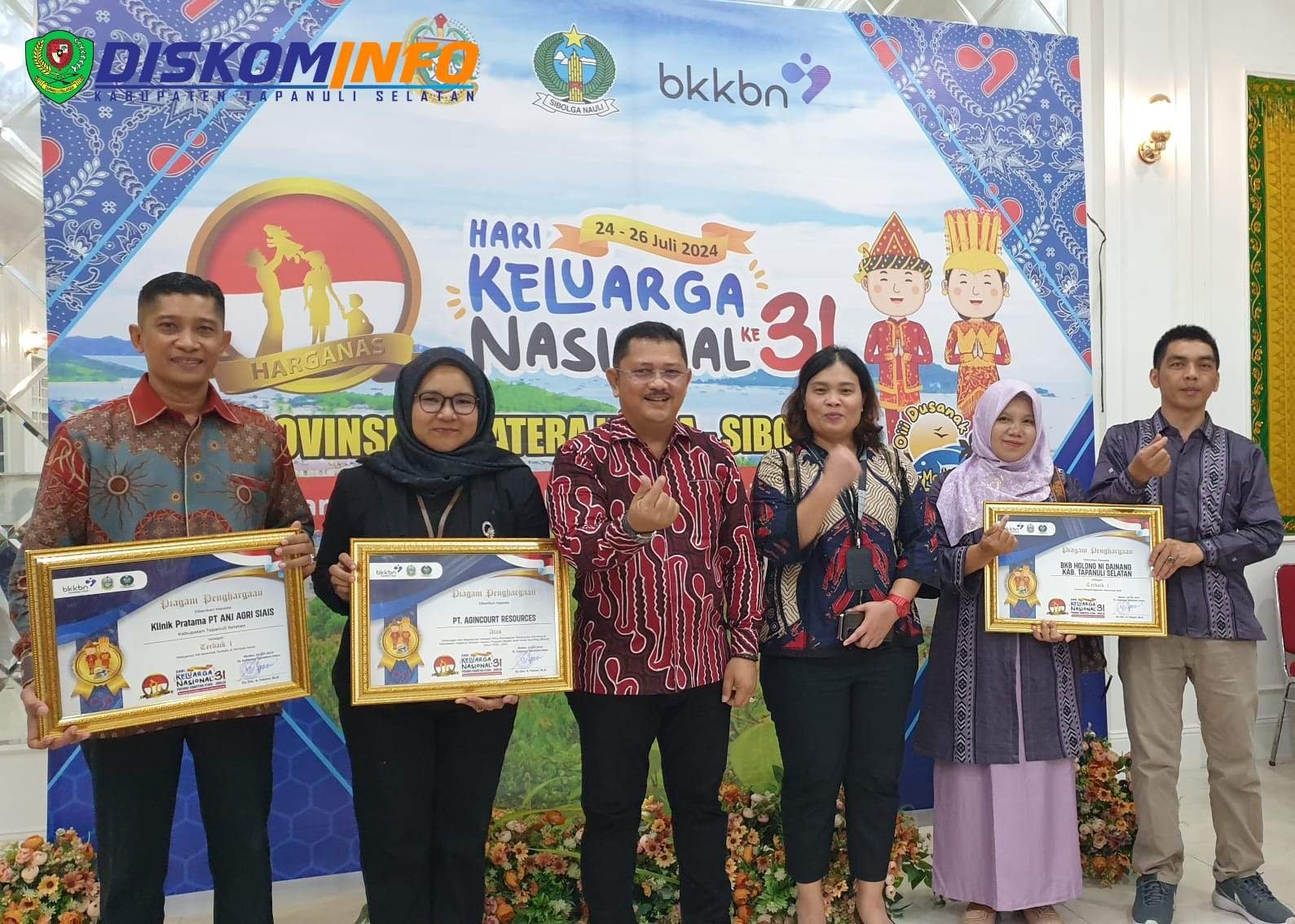 Tapsel Terima Tujuh Penghargaan Pada Harganas Ke-31 Sumut