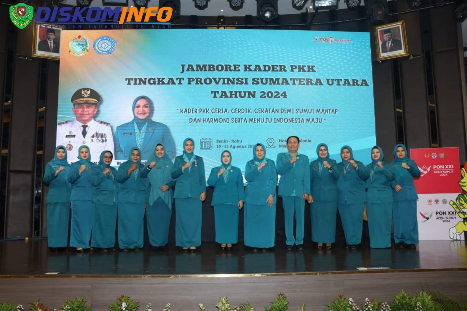 Ketua TP PKK Tapsel Hadiri Pembukaan Jambore PKK 2024
