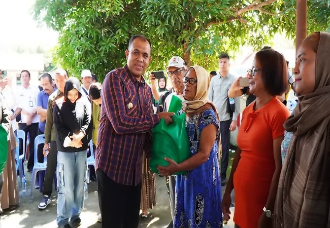 Pj. Bupati Langkat dan Dandim 0203/LKT Touring ke Desa Tinjau Infrastruktur dan Gelar  Baksos