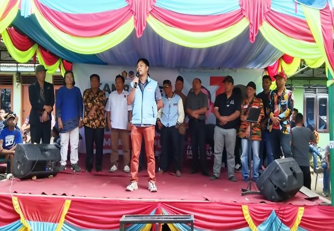 Kampanye di Juma Teguh, Pasangan Danjor-Bintang Diberangkatkan 