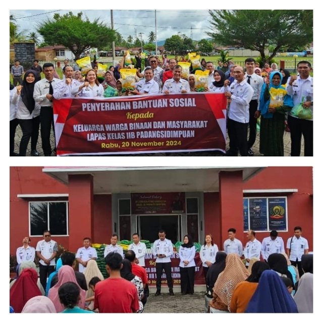 Program Menteri Imipas Jadi Atensi, Lapas Sidimpuan Bagi Bansos ke Keluarga WBP