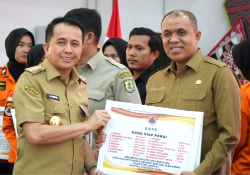 Pj Bupati Langkat Terima DSP untuk Penanganan Bencana