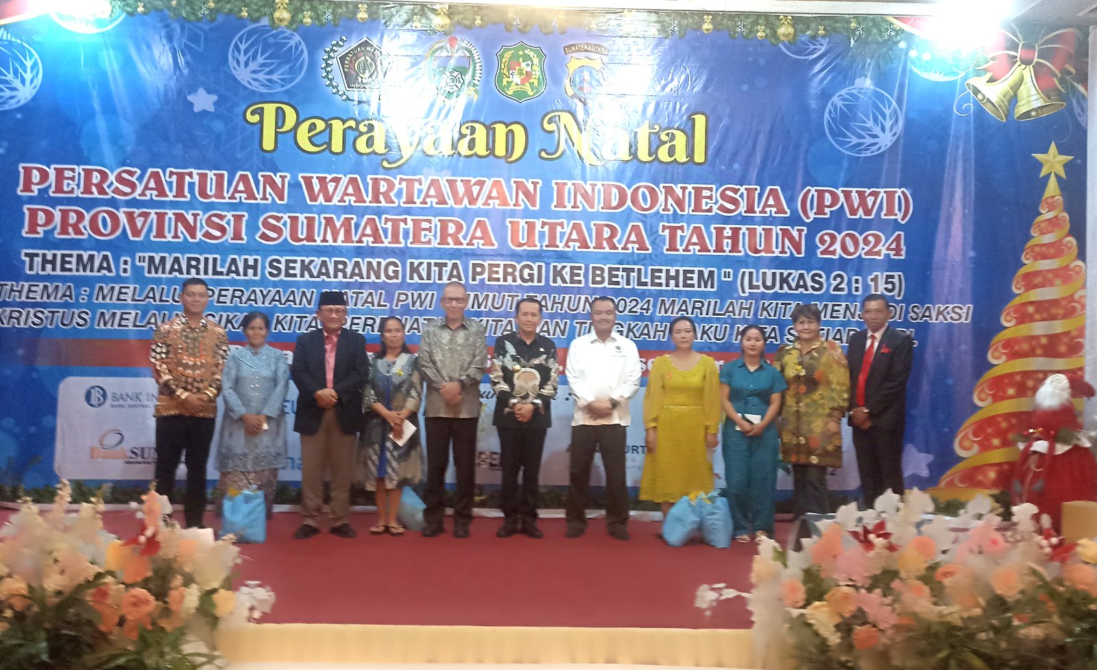 Perayaan Natal PWI Sumut 2024: Jadi Saksi Kristus Melalui Sikap dan Perbuatan