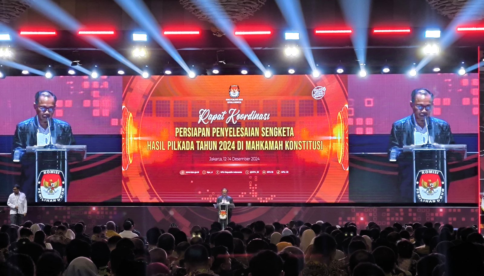 KPU Medan Hadiri Rakornas Persiapan Penetapan Pilkada Serentak 2024