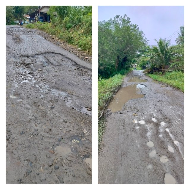 Warga Geram Jalan Provsu di Kota Sidimpuan Rusak Parah, Ka.UPTD PUPR Sumut Bungkam