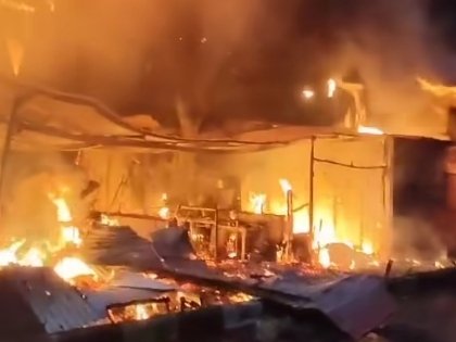 Pasar Nauli Sibolga Kebakaran Hanguskan 9 Unit Kios dan 2 Rumah Warga