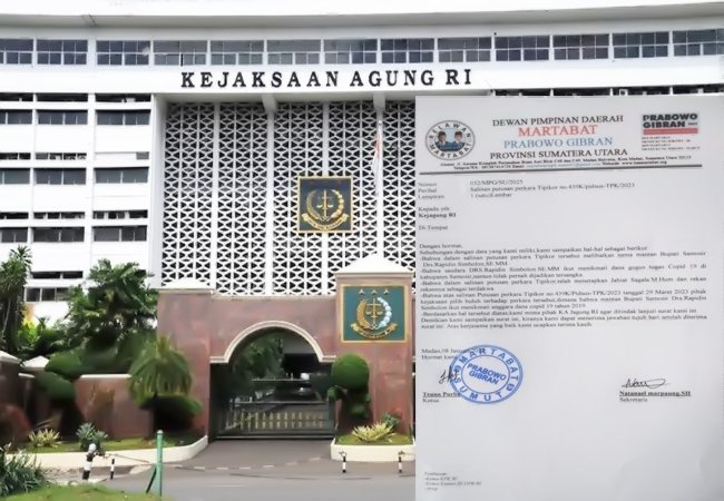 Dewan Pembina Relawan Martabat Prabowo Gibran Minta Kejagung RI Tetapkan Mantan Bupati Samosir RS Sebagai Tersangka