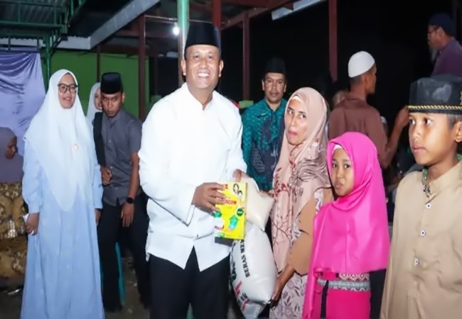 Safari Ramadhan  Hari ke 17, Pemkab Dairi Berbagi Bersama Fakir Miskin dan Anak Yatim di Desa Sumbul