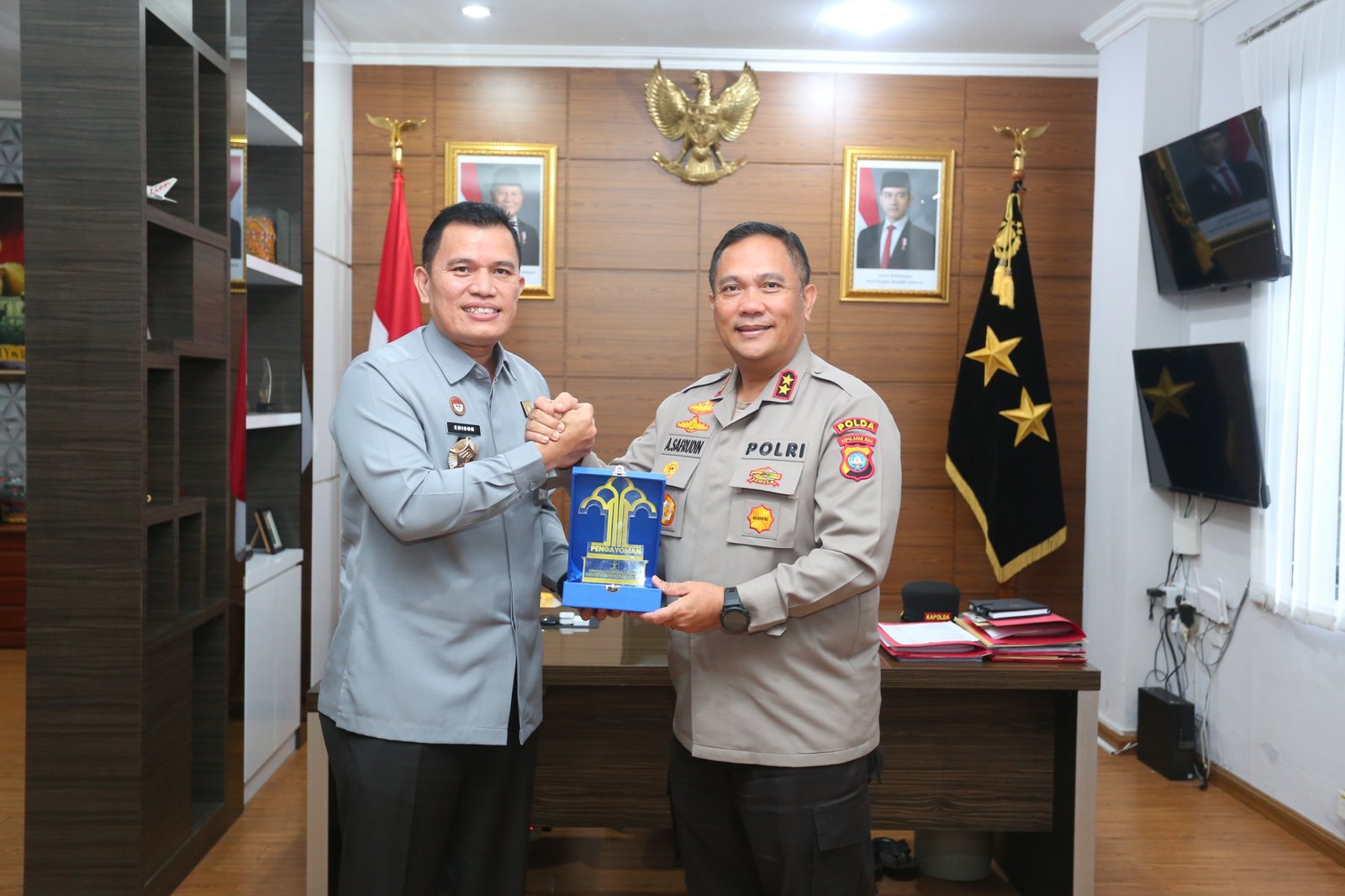Kapolda Terima Kunjungan Kakanwil Kemenkumham Kepri