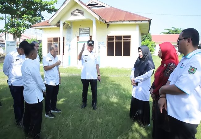 Wakil Bupati Asahan Tinjau Lokasi Rencana Pembangunan Balai Latihan Kerja