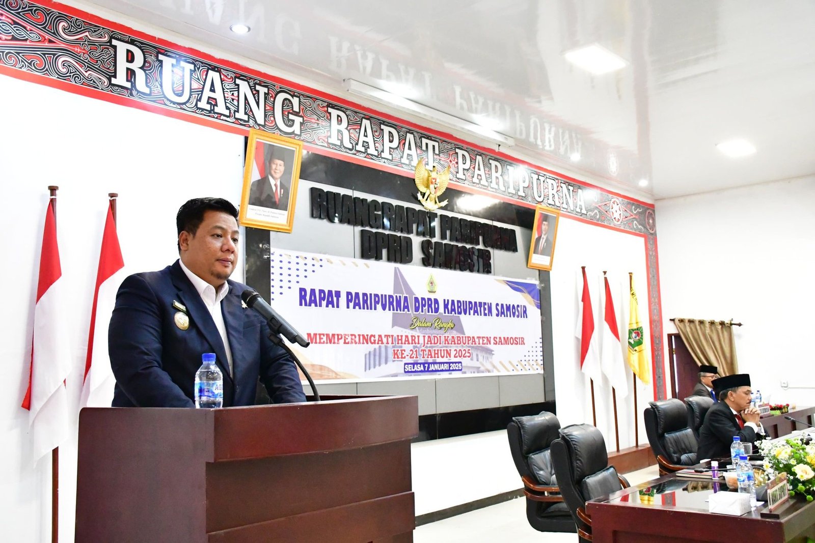 Paripurna DPRD Hari Jadi Ke-21, Bupati Samosir Sebut Kabupaten Samosir Terus Berbenah dan Membangun