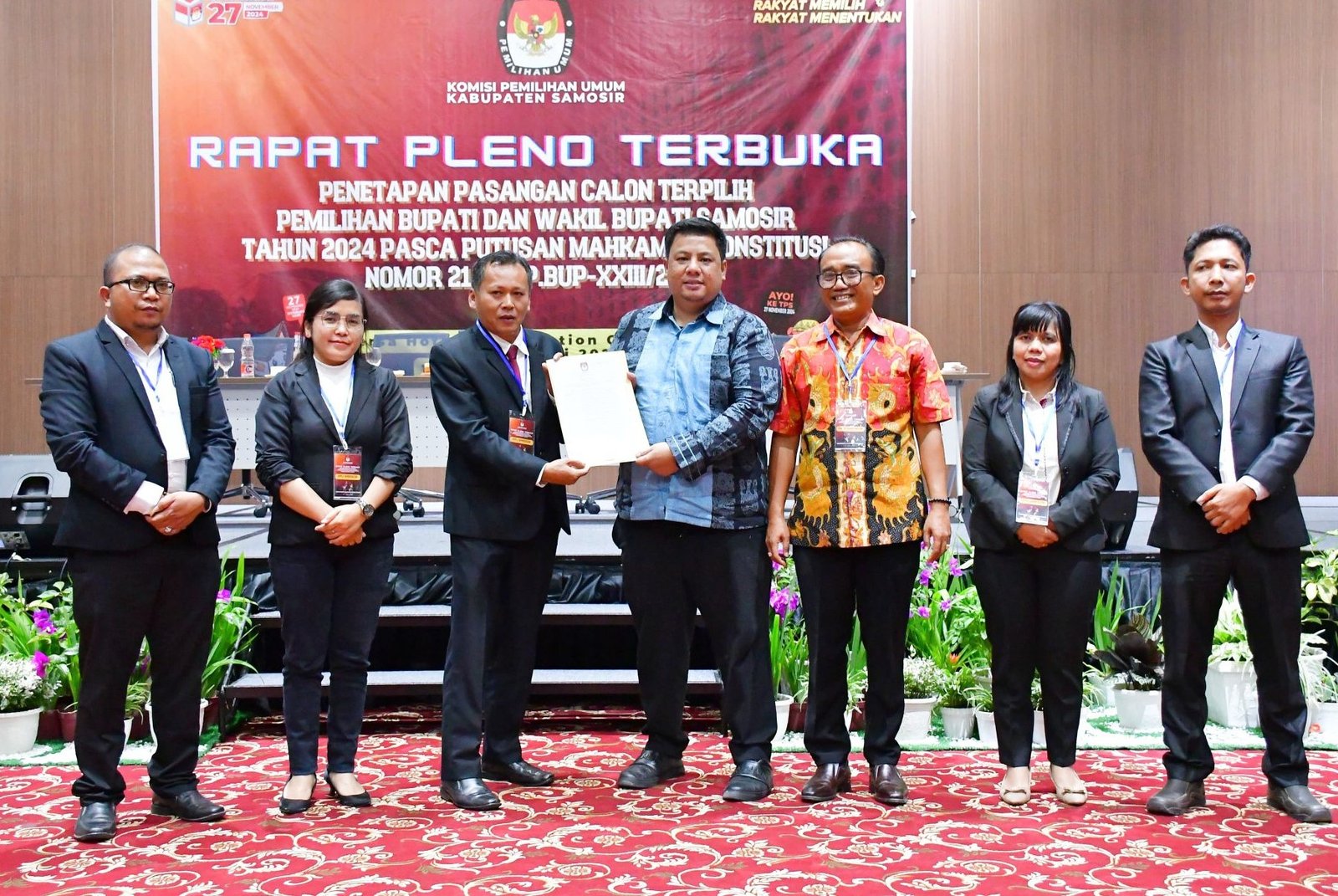 Pasca Putusan MK, KPU Tetapkan Vandiko-Ariston Sebagai Bupati dan Wakil Terpilih Periode 2025-2030
