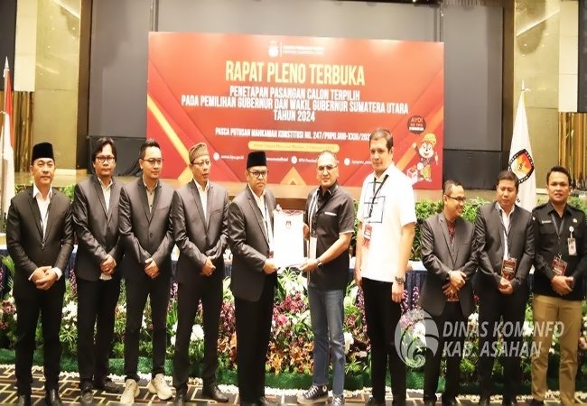 KPU Sumut Tetapkan Surya Wakil Gubernur Terpilih Periode 2025-2030
