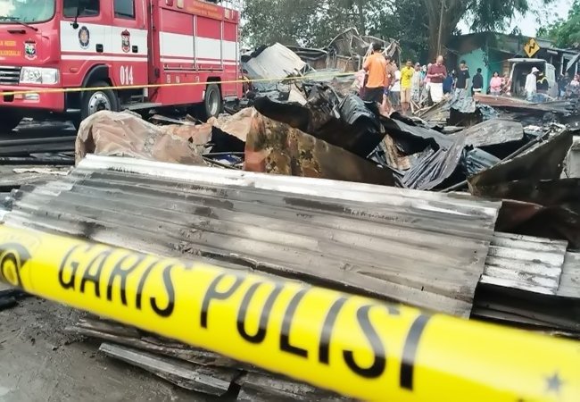 204 Kios Hangus Terbakar, Pelaku Diamankan
