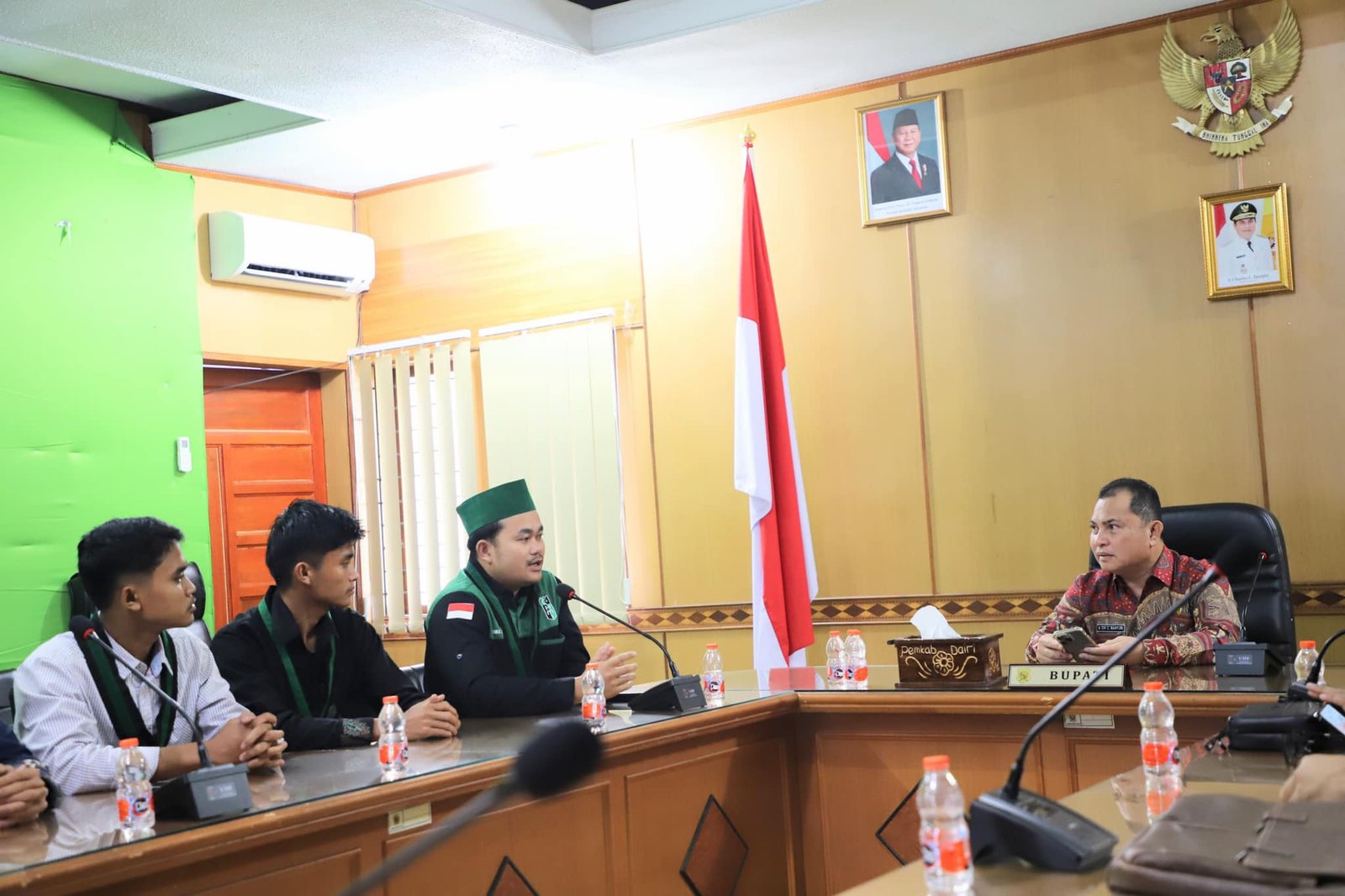 Terima Audensi HMI, Pj Bupati  Ajak Mahasiswa Fokus Pendidikan Formal