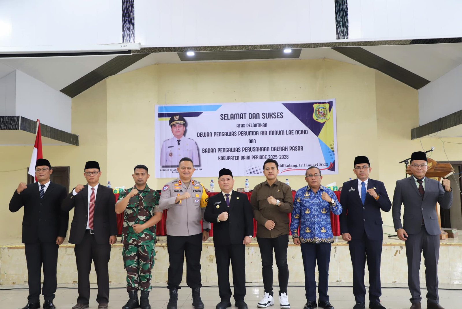 Pj Bupati Dairi Lantik Badan Pengawas Perusahaan Daerah Pasar
