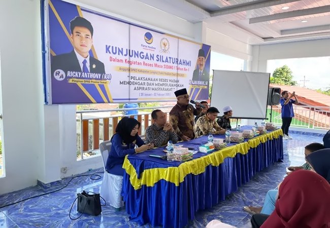 Wakil Ketua DPRD Langkat Reses Masa Sidang I Tahun Ke-1 di Kecamatan Stabat