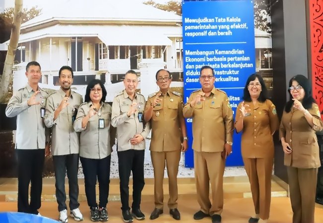 Wabup Samosir Terima Audiensi BP Toba Caldera UNESCO Global Geopark