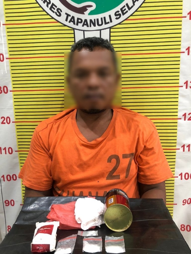 Tegas! Seorang Petani Diduga Pengedar Sabu Dibekuk Polres Tapsel