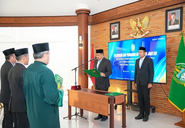 Bobby Nasution Lantik Dua Pejabat Baru: Tegaskan Komitmen Bersama Lawan Korupsi di Sumut