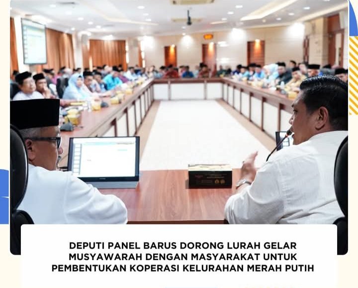 Deputi Panel Barus Dorong Lurah Gelar Musyawarah Dengan Masyarakat Untuk Pembentukan Koperasi Kelurahan Merah Putih
