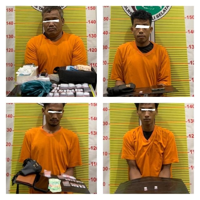 Sita 31 Gram Sabu di Paluta, 4 Pengedar Termasuk Anak-Bapak Ditangkap Polisi