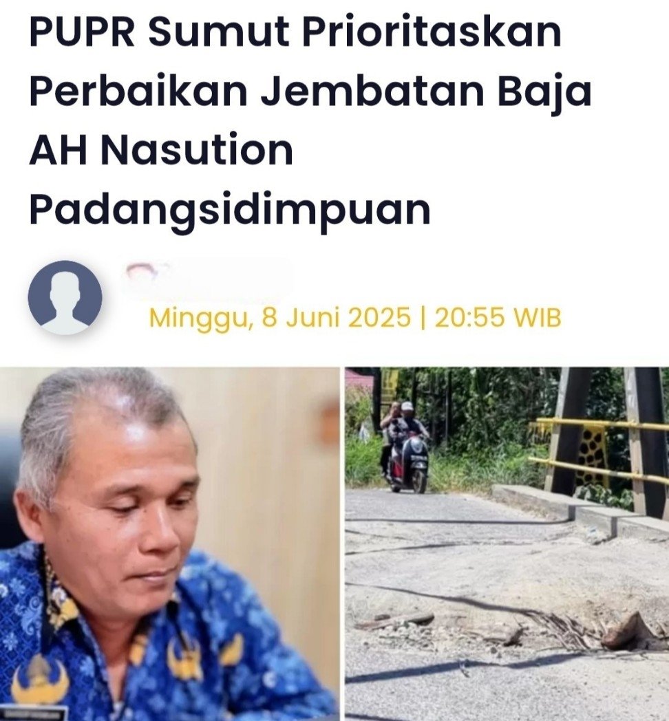 Rencana Proyek Jembatan Rp5M Muncul, BI Tabagsel: “Jangan Jadi Ladang Proyek Segelintir Pihak”