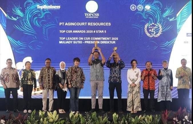 PT Agincourt Resources Raih Dua Penghargaan Bergengsi di TOP CSR Awards 2025