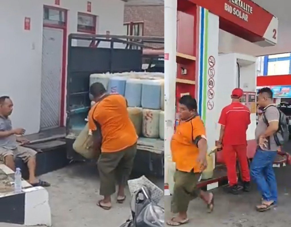 HEBOH! Puluhan Drigen Solar Bersubsidi Diduga Ditimbun di SPBU Sibolga, 