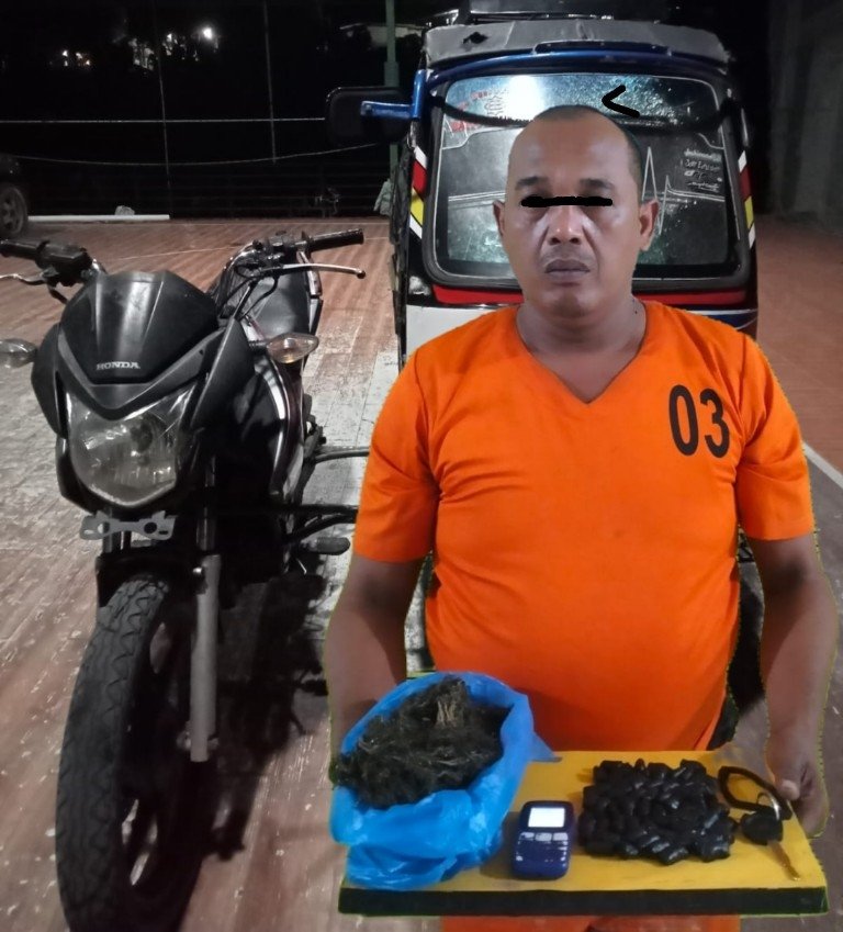 Ucok Botol Dibekuk! Polisi Temukan Ganja Disembunyikan di Becak Motor