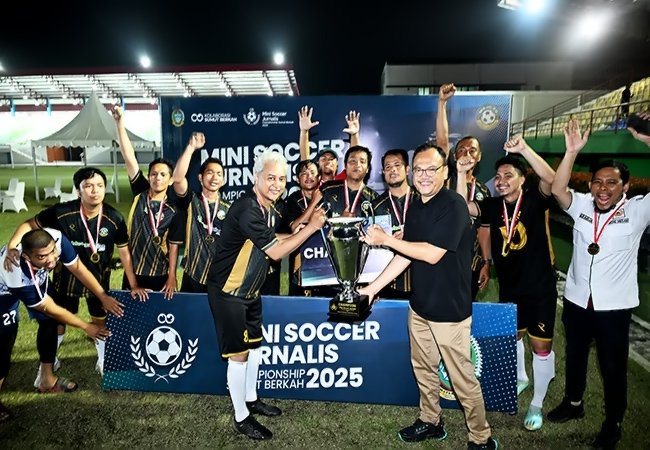 Gubernur Sumut Apresiasi Suksesnya Turnamen Mini Soccer Jurnalis Championship 2025