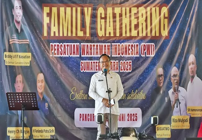 Gubernur Sumut Apresiasi Family Gathering PWI, Dorong Kolaborasi Pers dan Pemerintah