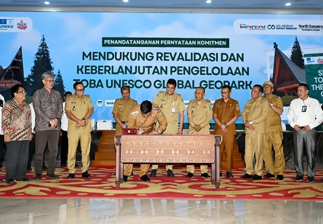 Sumut Siapkan Revalidasi Toba Caldera sebagai UNESCO Global Geopark