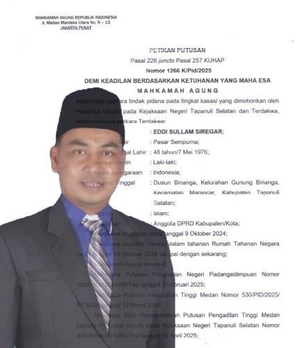 Sudah Inkrah dan Dipenjara, Eddi Sullam Belum Di-PAW, DPRD Tapsel dan NasDem Dikritik