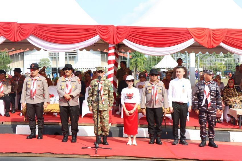 Semangat Merah Putih, Polda Kepri Gelar Kirab Kebangsaan Jelang HUT RI Ke-80 di Batam
