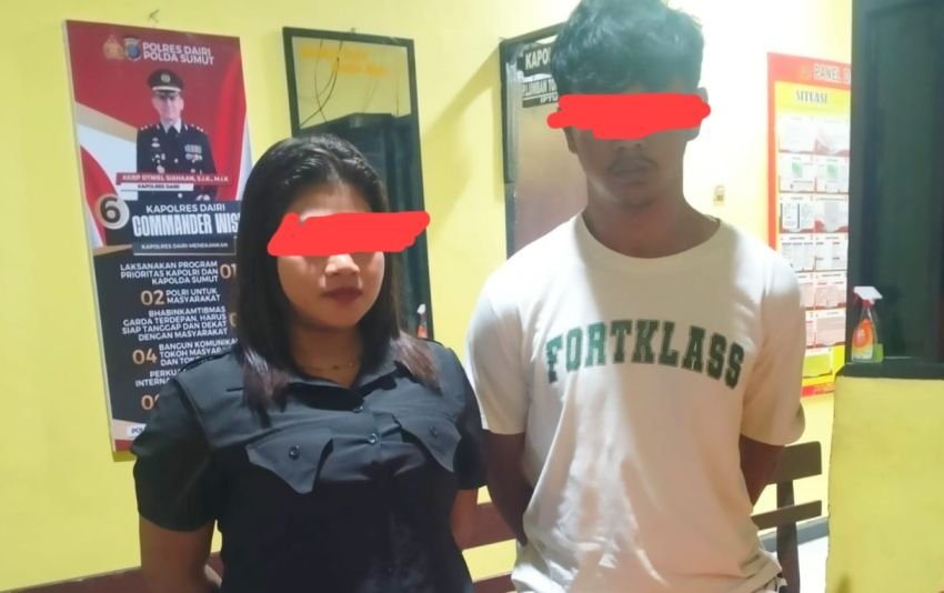 Kasus Ekstasi, Polsek Tigalingga Dairi Ringkus Sepasang Insan