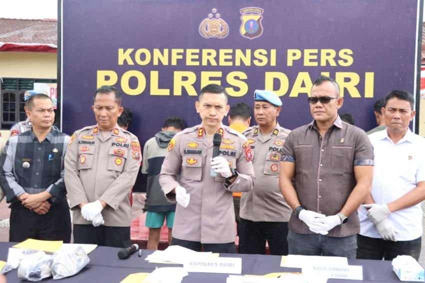 Polres Dairi Berhasil Ungkap Bandar Sabu di Kecamatan Tigalingga