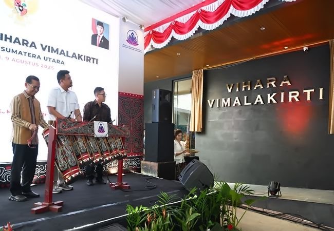 Bobby Nasution Resmikan Vihara Vimalakirti Medan, Ajak Jaga Kerukunan dan Perangi Narkoba