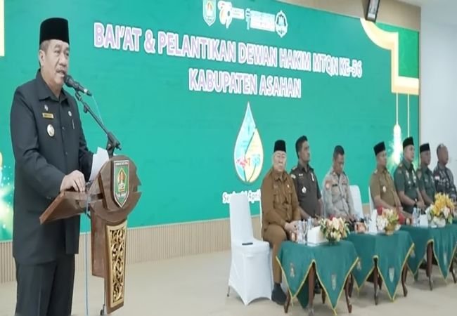 Bupati Asahan Lantik Dewan Hakim MTQ ke-56, Dorong Pembinaan dan Pemberantasan Buta Aksara Al-Qur’an