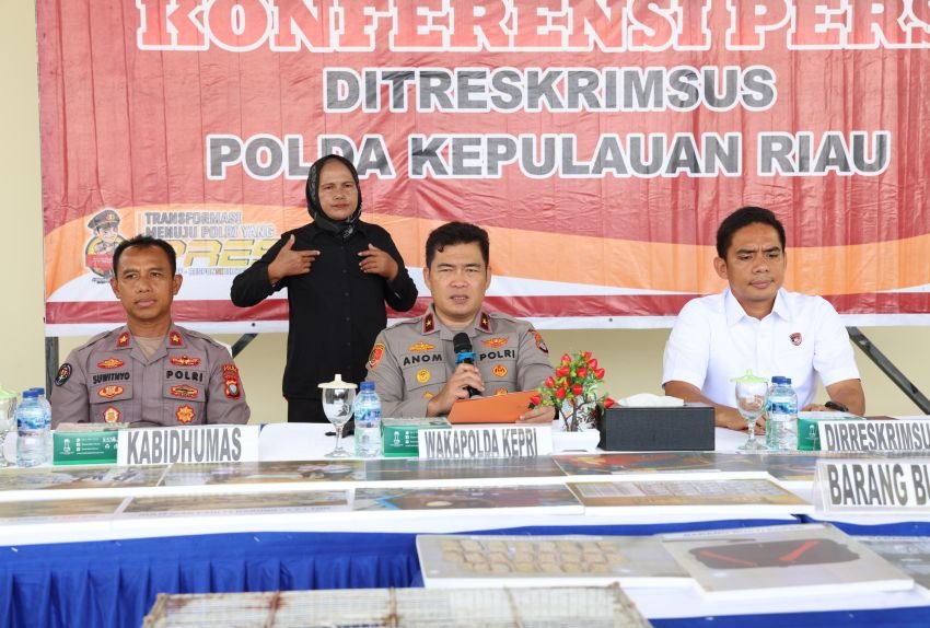 Polda Kepri Gagalkan Penyeludupan Hasil Laut, Satwa Dilindungi dan Penyalahan Gunaan Migas