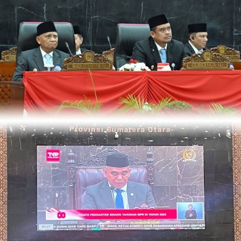 Kanwil BPN Sumut Hadiri Rapat Paripurna DPRD Sumut, Simak Pidato Kenegaraan Presiden Prabowo